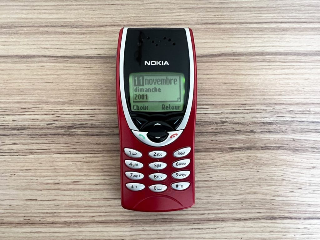 L'agenda du Nokia 8210