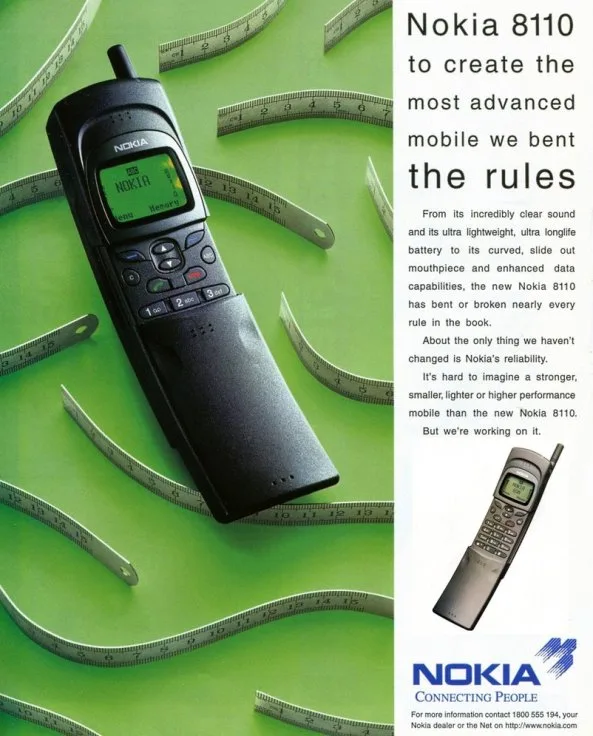 Publicité pour le Nokia 8110